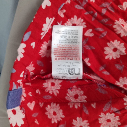 Mothercare Girl's Dress like new, size 116 cm, red multicolor