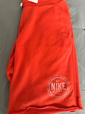 Nike shorts used, red, size small