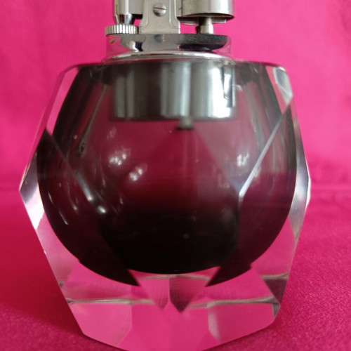 MuranoVintage table lighter handmade glass Murano Flavio Poli like new
