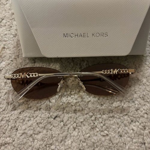 Michael Kors women's sunglasses like new, gold mirrored lenses
