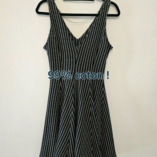 Zara elegant dress black and white like new, size M