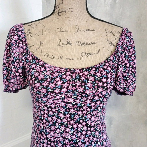95% viscose summer long dress. Casual midi dress.