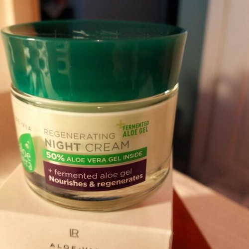 Night cream aloe vera new, regenerating with fermented gel and olive extract