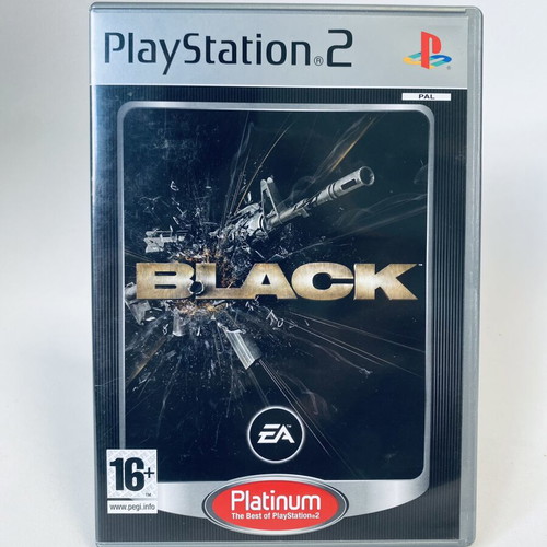 Black PlayStation 2 PS2 game used, full English version