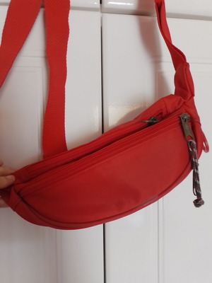 Polo banana bag used, red, medium size