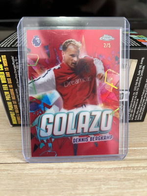 Topps Chrome Dennis Bergkamp Golazo Red Refractor /5