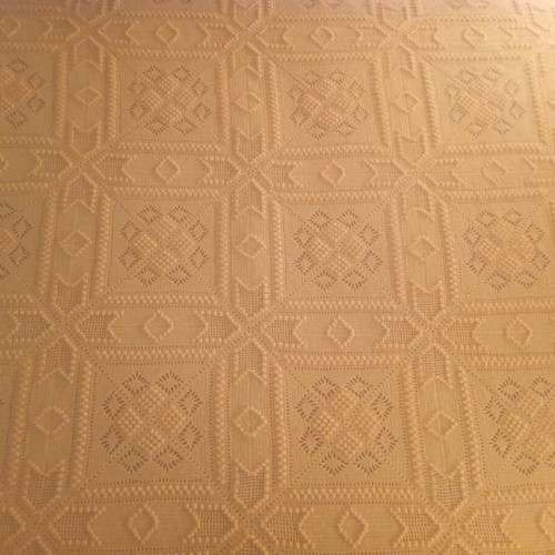 Handmade vintage crochet blanket like new 230x190