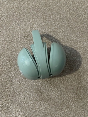 Double pacifier case petrol color