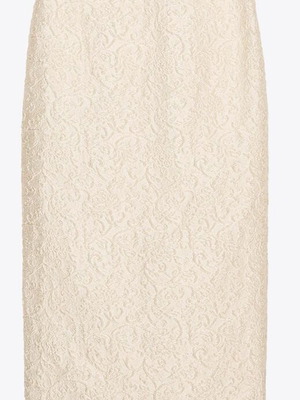 Zara embossed women's skirt XL new, ecru