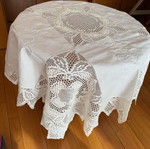 Handmade tablecloth 124x128 new