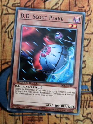 D. D. Scout Plane κάρτα Yu-Gi-Oh! σαν καινούργιο