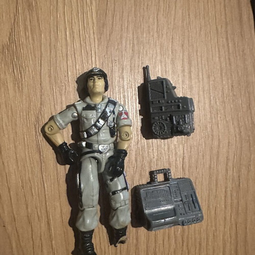G.I. Joe Mainframe action figure used with backpack and portable computer