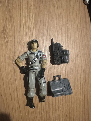 G.I. Joe Mainframe action figure used with backpack and portable computer