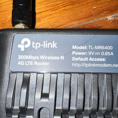 TP-LINK TL-MR6400 v5.20 4G LTE wireless router