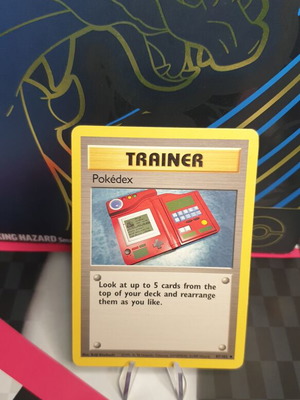 Pokédex base set Pokemon card used
