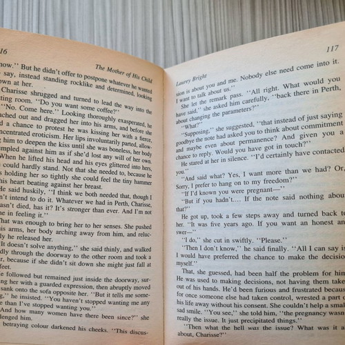 The Mother of His Child novel used, Laurey Bright, 1999