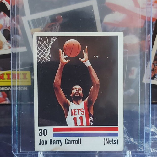 Joe Barry Carroll New Jersey Nets Panini NBA 1988-89 sticker used