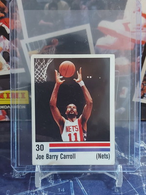 Joe Barry Carroll New Jersey Nets Panini NBA 1988-89 sticker used