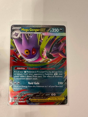 Pokemon Mega Gengar ex #56 Phantasmal Flames card new