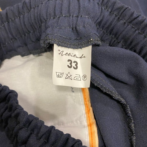 Attitude Blue Casual Pants New, Form Fit, Size 33