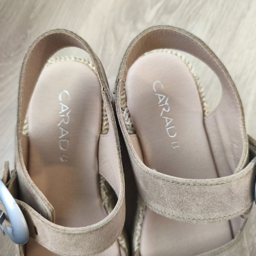 Carad platform sandals beige size 38 new