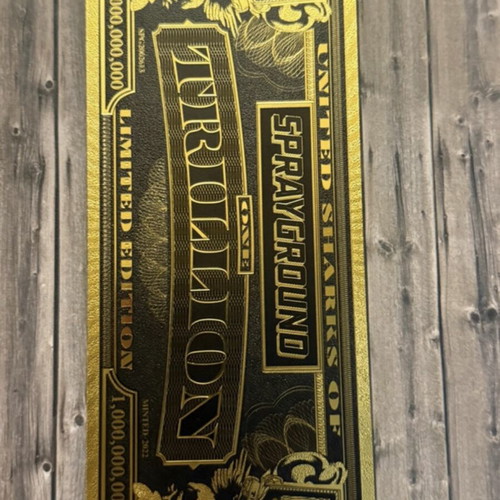 Sprayground Trillion collectible golden ticket like new
