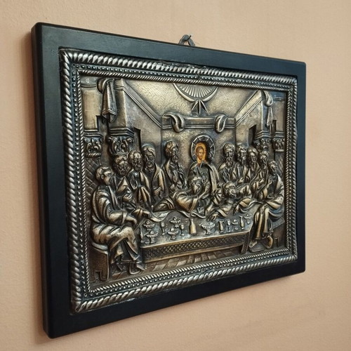 Orthodox Metal Icon of the Last Supper new