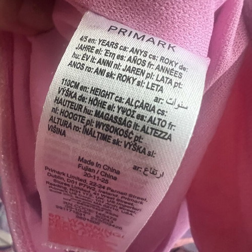 Primark sparkle girls bathing suit 4-5 years like new, 110 cm
