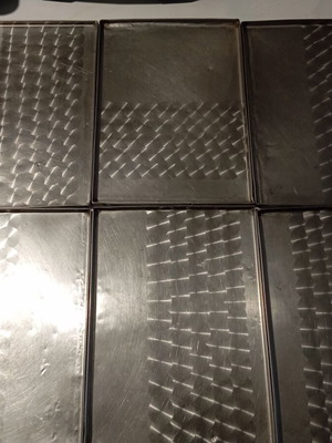 Δίσκοι inox, σετ 6 τεμαχίων, 32 x 23 x 1 εκ.
