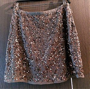 Zara mini φούστα με πούλιες, small