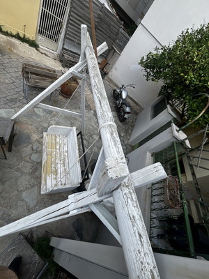 Handmade swing used, 4 meters, needs repainting