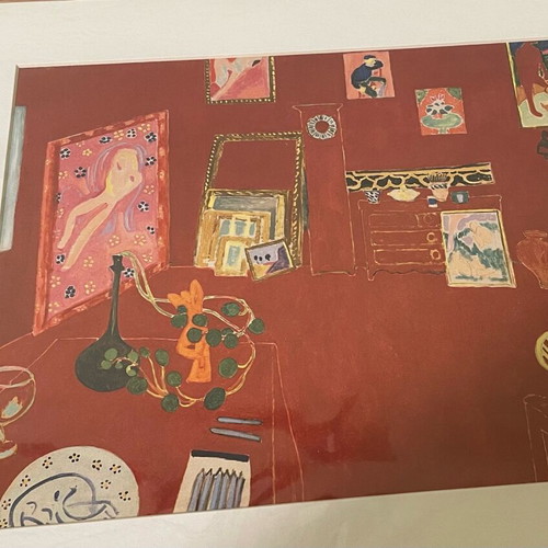Matisse poster with mat and new