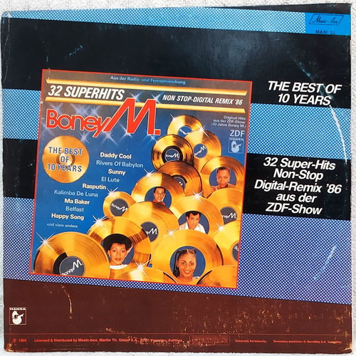 Boney M. Daddy Cool Anniversary Recording '86 vinyl used, 12" Maxi-Single