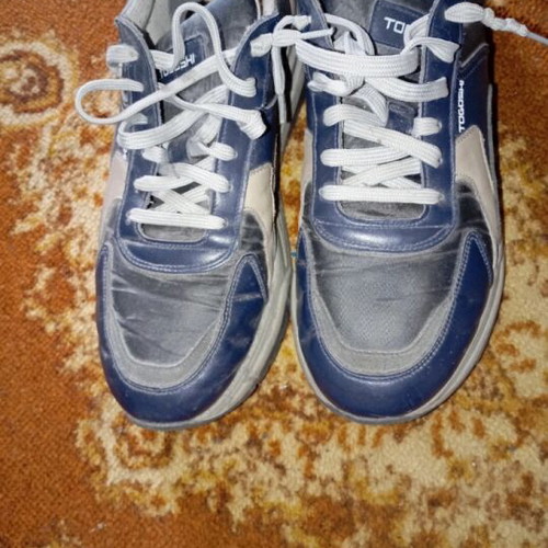 Togoshi men's sneakers like new, gray and blue, size 44