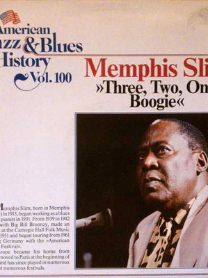 Memphis Slim Three, Two, One Boogie vinyl record used, blues