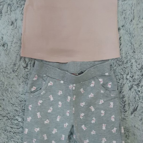 Baby set tracksuit and blouse used 100% cotton