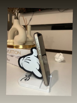 Phone Stand Mickey Style 3D Printed New