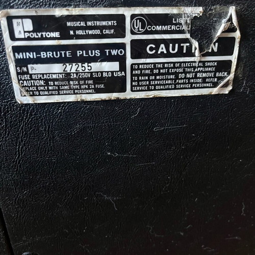 Polytone Mini Brute Plus Two amplifier used, rare model