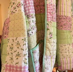 Floral patchwork outerwear like new, one size, multicolor