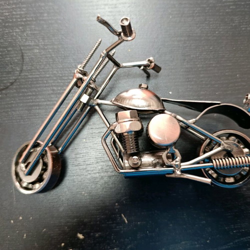 Decorative handmade motorcycle like new