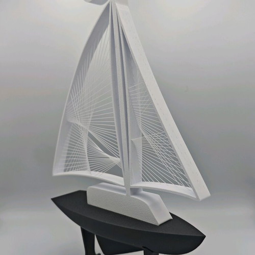 Decorative sailboat new, 3d printed from esun pla+ material