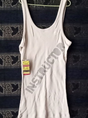 Zumba women's tank top XL new, beige, made in Italy