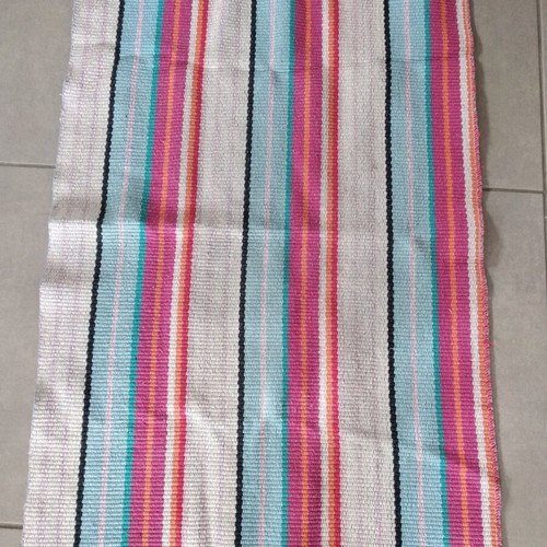 Multicolored rectangular rug like new