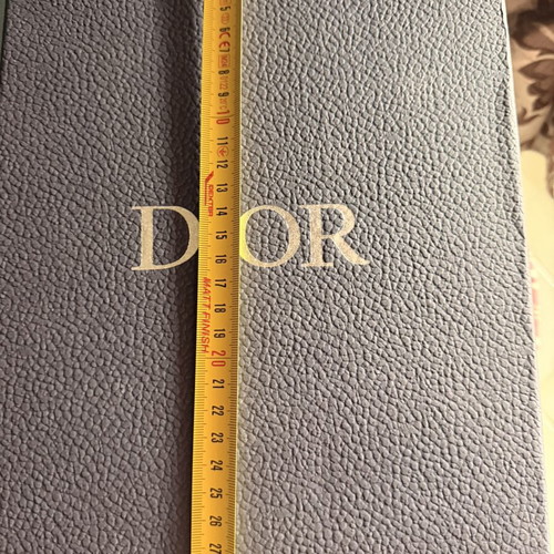 Dior luxury box with card and documents