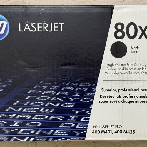 HP 80X Genuine Black Laser Printer Toner CF280X new