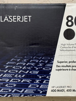 HP 80X Genuine Black Laser Printer Toner CF280X new