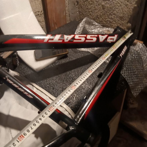 Aluminum bicycle frame with parts like new