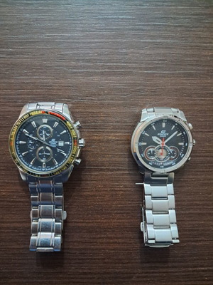 Casio Edifice ρολόγια χειρός σαν καινούργια, σετ 2