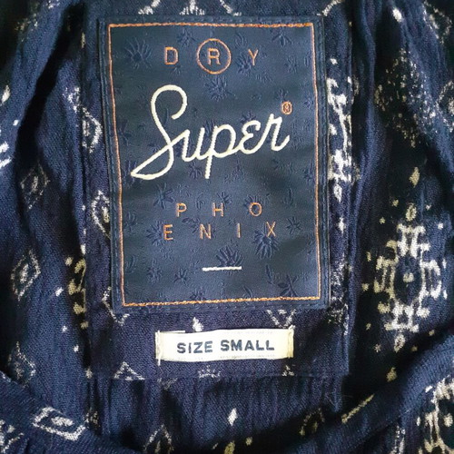 Superdry summer blouse like new, size small, 100% viscose
