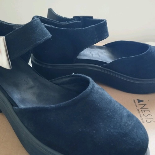 Mary Janes Anesis leather suede size 38 new black